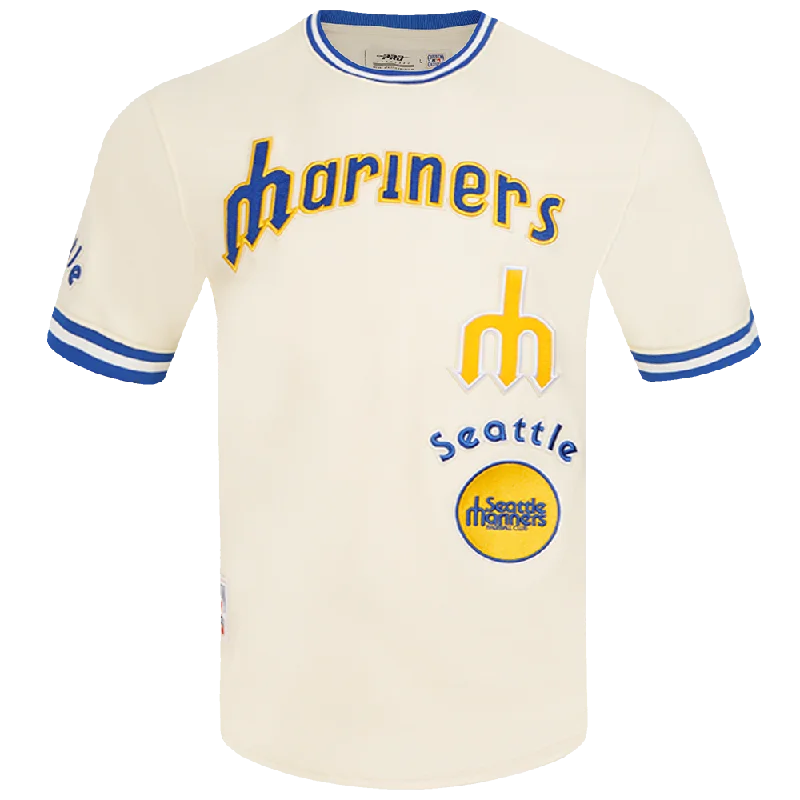 MLB SEATTLE MARINERS RETRO CLASSIC MEN'S TOP (EGGSHELL/ ROYAL BLUE)