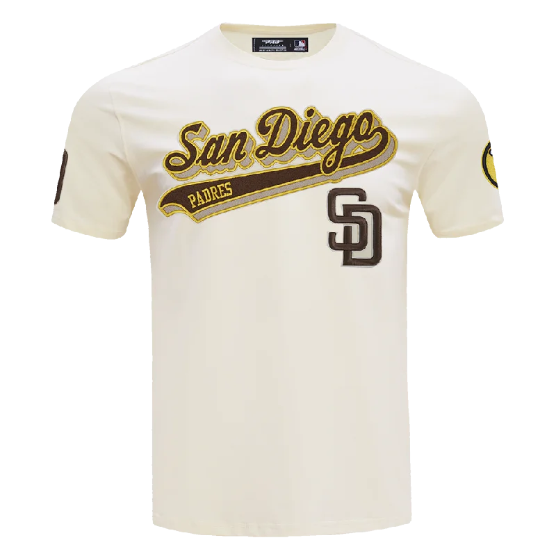 MLB SAN DIEGO PADRES SCRIPT TAIL MEN'S TOPS (EGGSHELL)