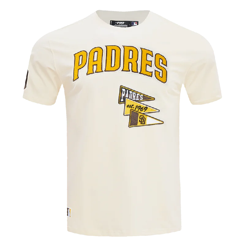 MLB SAN DIEGO PADRES TEAM PENNANTS MEN'S WORDMARK SJ TOP (EGGSHELL)