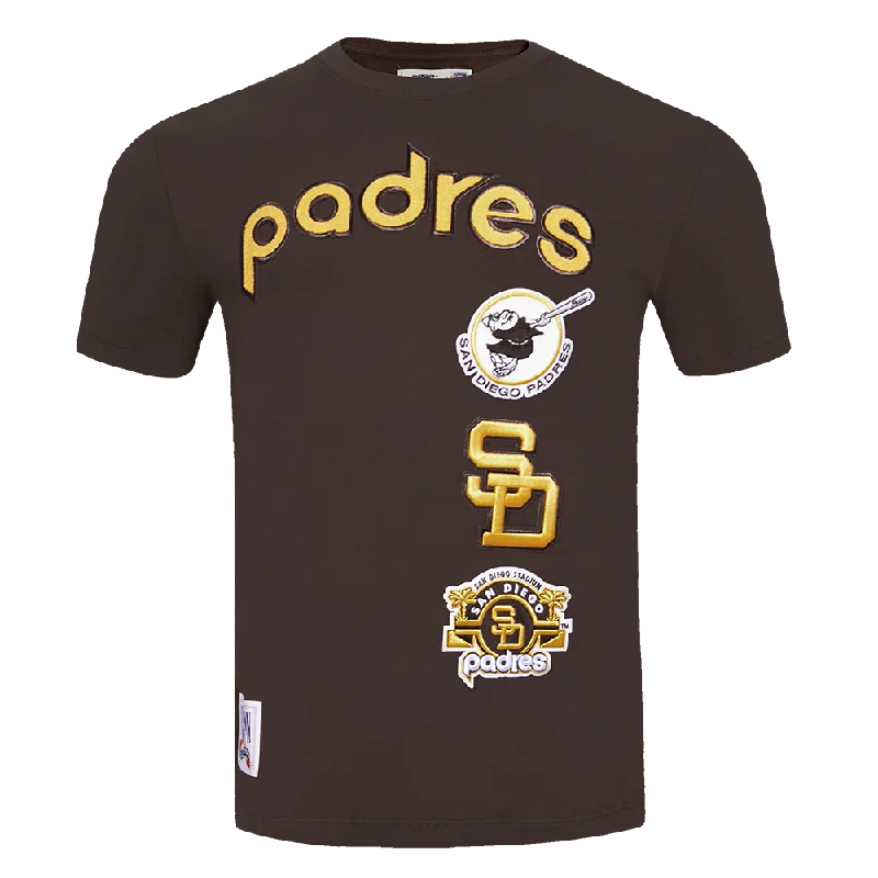 MLB SAN DIEGO PADRES RETRO CLASSIC MEN'S STRIPED TOP (BROWN)