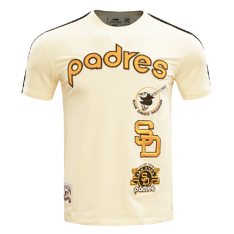 MLB SAN DIEGO PADRES RETRO CLASSIC MEN'S STRIPED TOP (EGGSHELL/BLACK)