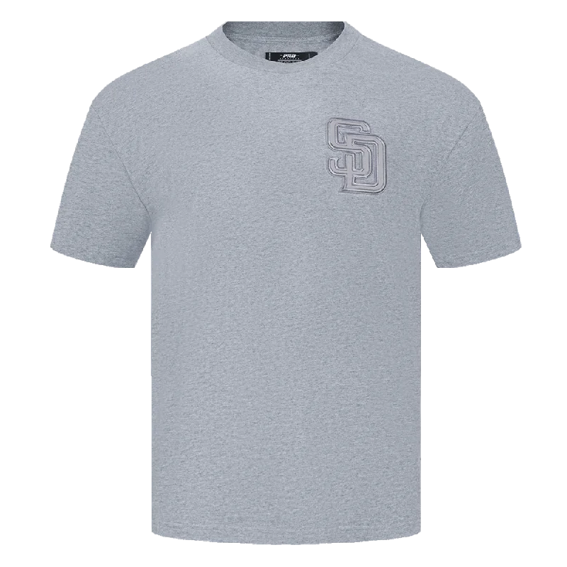 MLB SAN DIEGO PADRES NEUTRAL MEN'S DROP SHOULDER TOP (DARK HEATHER GRAY)