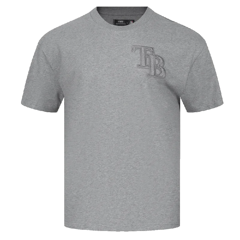 MLB TAMPA BAY RAYS NEUTRAL MEN'S DROP SHOULDER TOP (DARK HEATHER GRAY)