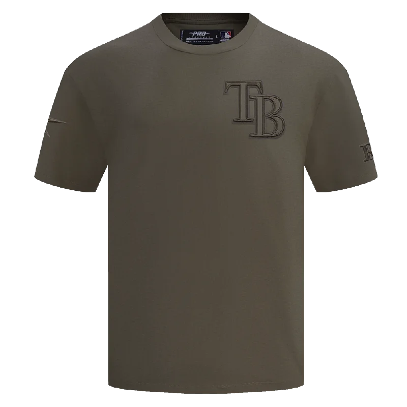 MLB TAMPA BAY RAYS NEUTRAL MEN'S DROP SHOULDER TOP (DARK TAUPE)