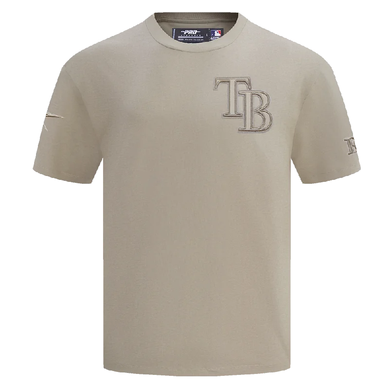 MLB TAMPA BAY RAYS NEUTRAL MEN'S DROP SHOULDER TOP (TAUPE)