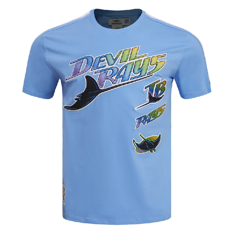 MLB TAMPA DEVIL RAYS RETRO CLASSIC MEN'S STRIPED TOP (UNIVERSITY BLUE)