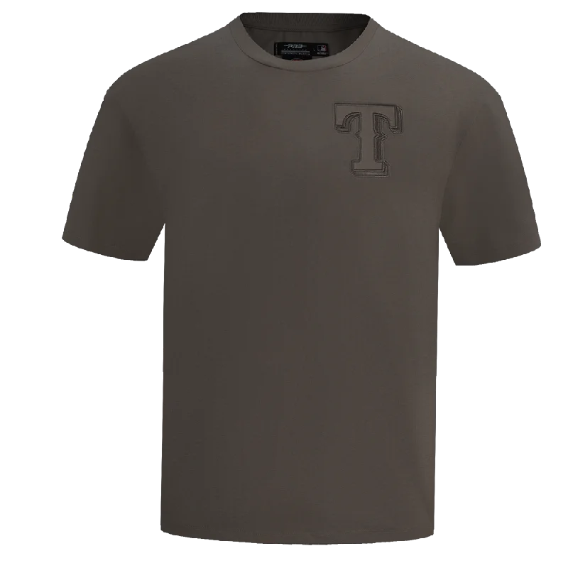 MLB TEXAS RANGERS NEUTRAL MEN'S DROP SHOULDER TOP (DARK TAUPE)