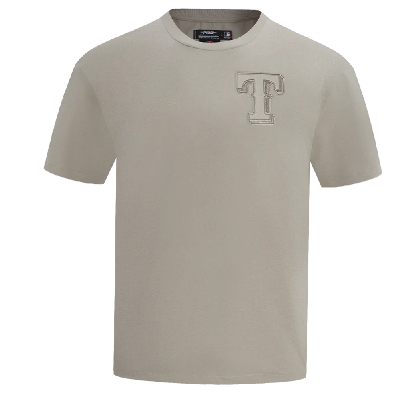 MLB TEXAS RANGERS NEUTRAL MEN'S DROP SHOULDER TOP (TAUPE)