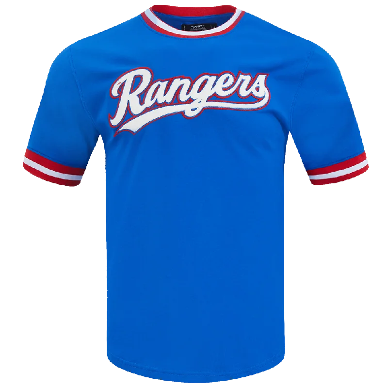 MLB TEXAS RANGERS CLASSIC CHENILLE MEN'S TOP (ROYAL BLUE)