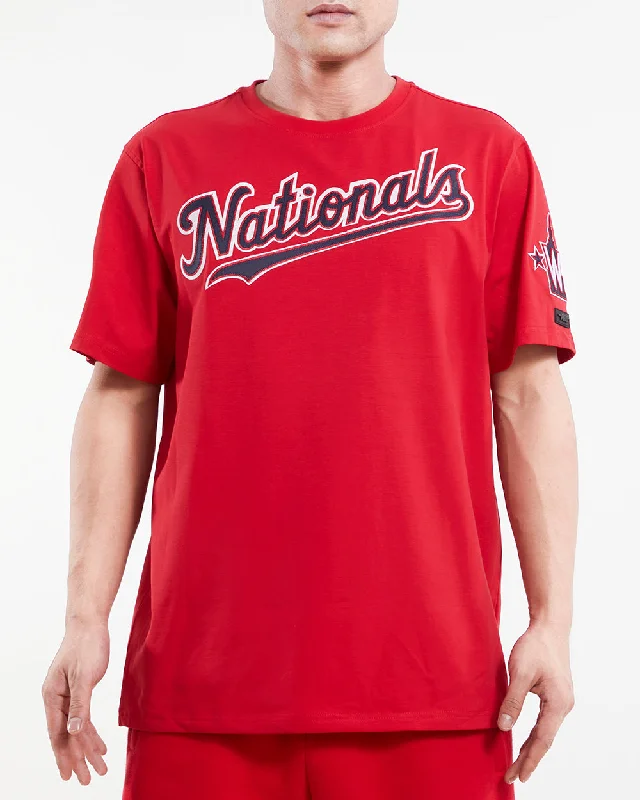 MLB WASHINGTON NATIONALS TACKLE TWILL MEN'S TOP (RED)