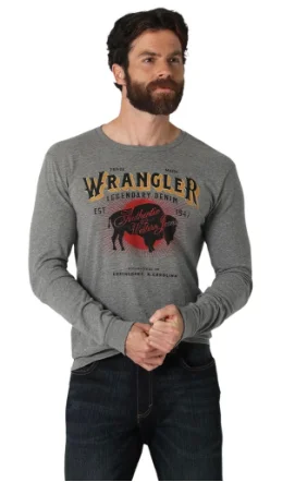 Men's Wrangler Buffalo Design SS T-Shirt