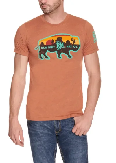 Red Dirt Rust Buffalo Desert T-Shirt