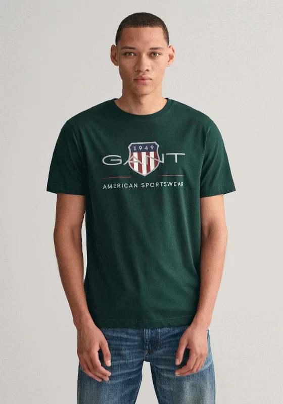 Gant Archive Shield T-Shirt, Tartan Green