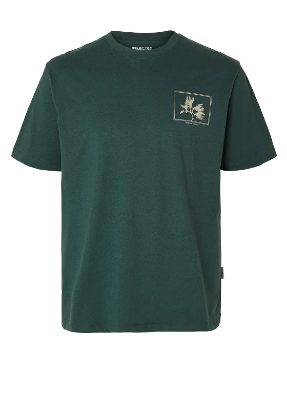 Selected Homme Relax Graphic T-Shirt, Green Gables