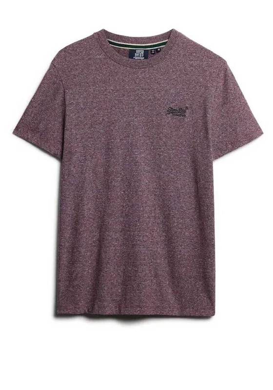 Superdry Essential Logo Embroidered T-Shirt, Port Grey Marl