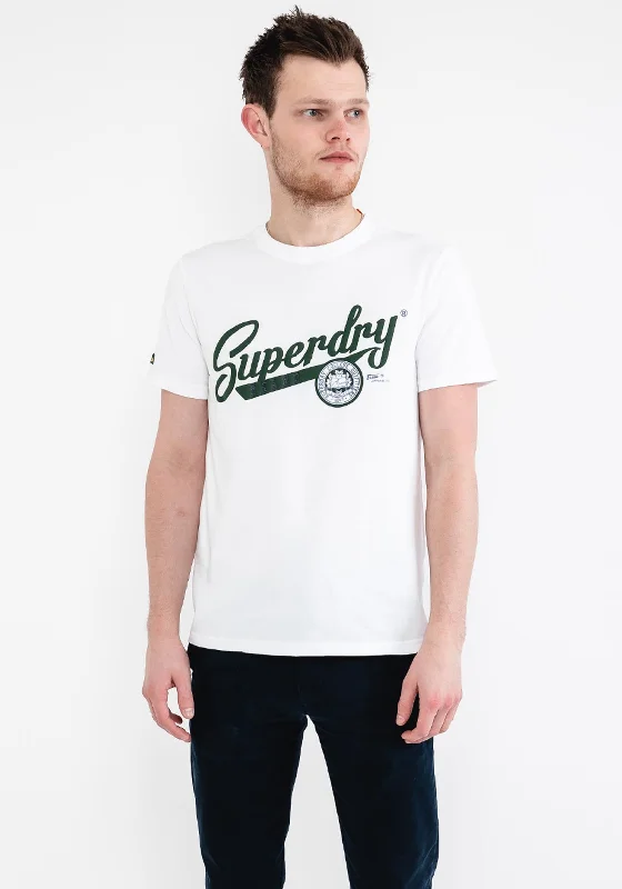 Superdry Vintage Scripted College Logo T-Shirt, White