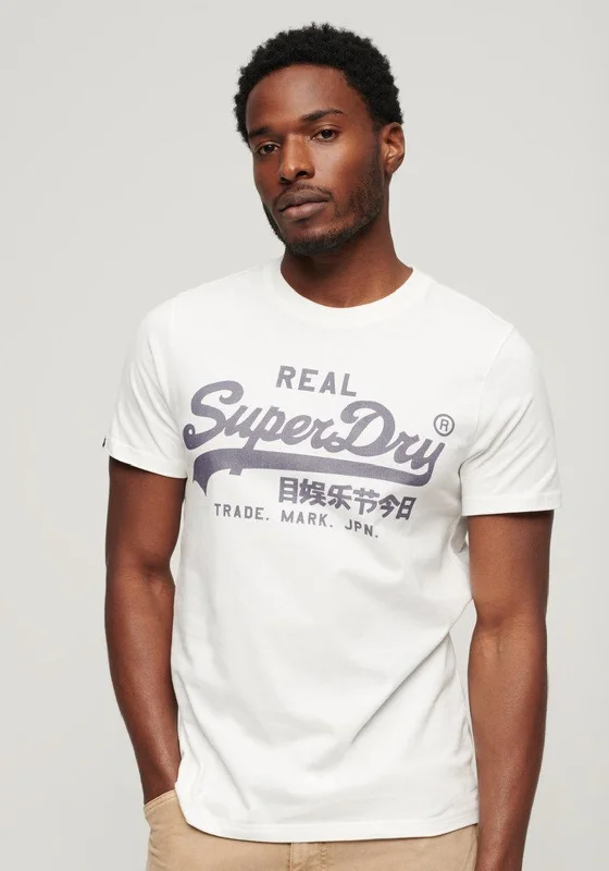 Superdry Vintage Logo T-Shirt, Ecru