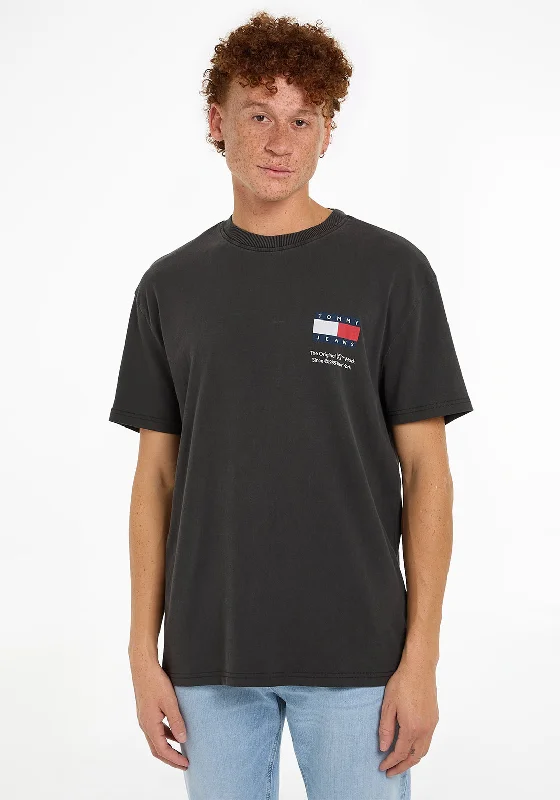 Tommy Jeans Back Graphic T-Shirt, Faded Black