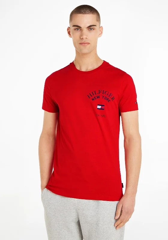 Tommy Hilfiger Archive Varsity T-Shirt, Fierce Red