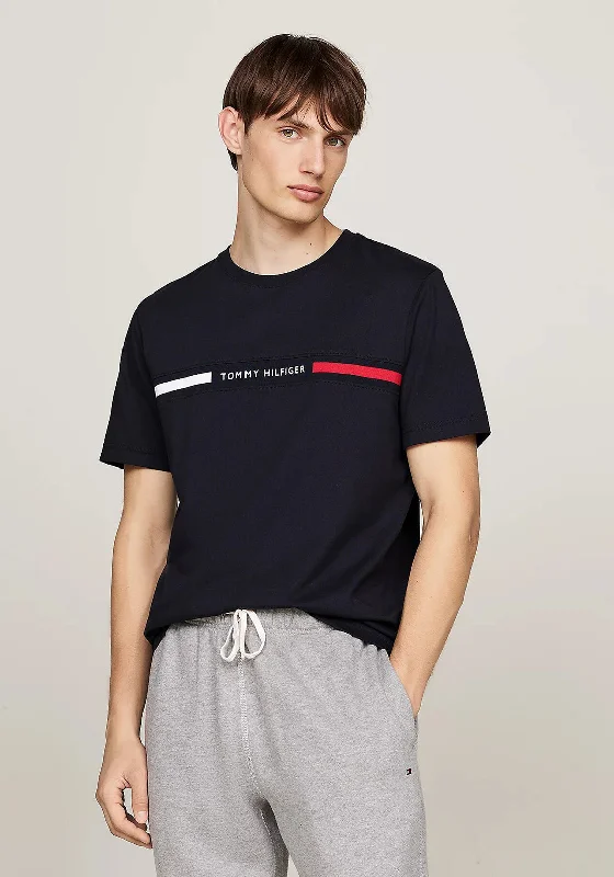 Tommy Hilfiger Logo Panel T-Shirt, Desert Sky