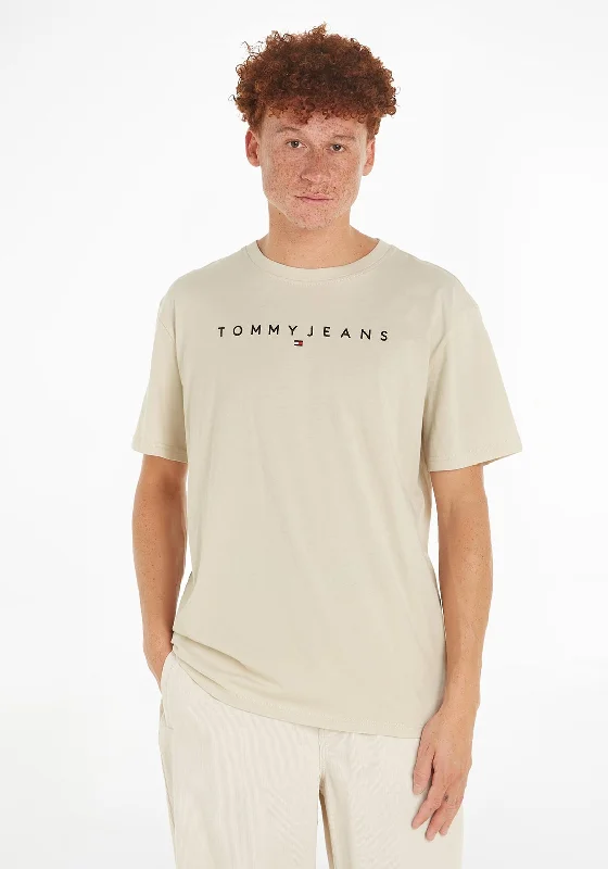 Tommy Jeans Linear Logo T-Shirt, Newsprint