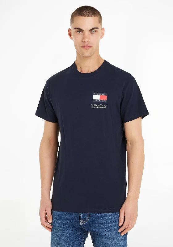 Tommy Jeans Essential Flag T-Shirt, Dark Night Navy