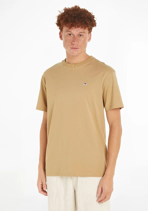 Tommy Jeans Classic Flag Patch T-Shirt, Tawny Sand