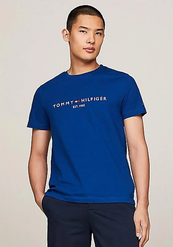 Tommy Hilfiger Logo T-Shirt, Anchor Blue