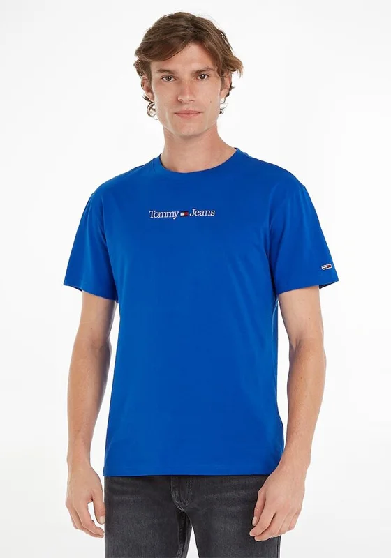 Tommy Jeans Classic Linear Logo T-Shirt, Ultra Blue