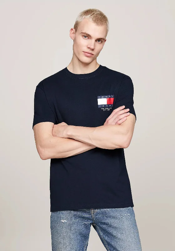 Tommy Jeans Flag Logo Graphic T-Shirt, Dark Night Navy