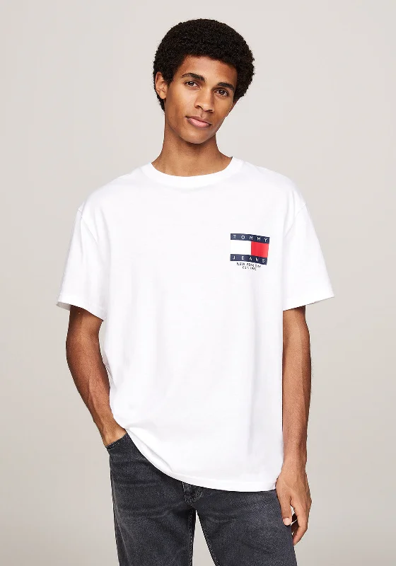 Tommy Jeans Flag Logo Graphic T-Shirt, White