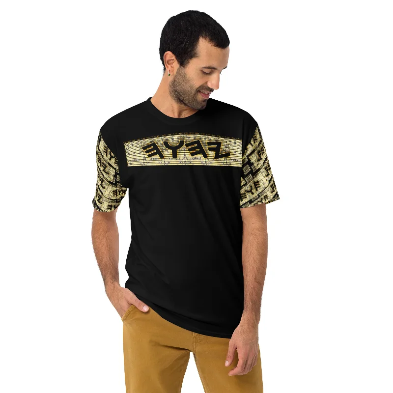 Yahuah Logo 03 - Black Men's Designer T-shirt