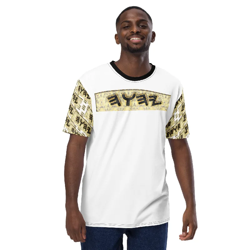 Yahuah Logo 03 - White Men's Designer T-shirt