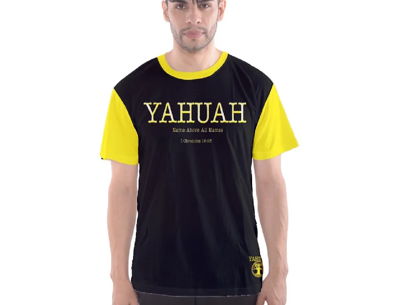 Yahuah-Name Above All Names 02-02 Men's Designer Sport Mesh T-shirt