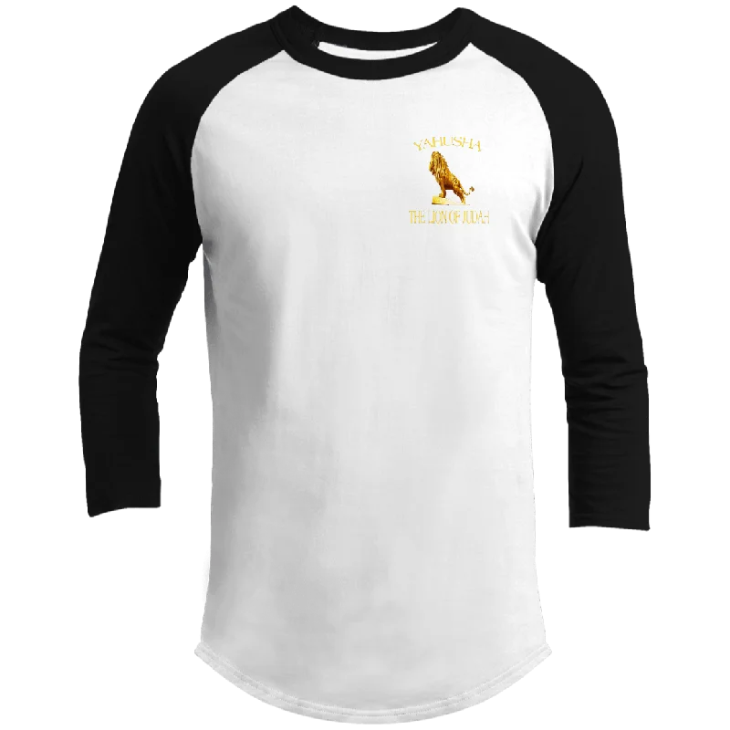 Yahusha-The Lion of Judah 01 Men's Designer 3/4 Raglan Sleeve T-shirt (5 Colors)